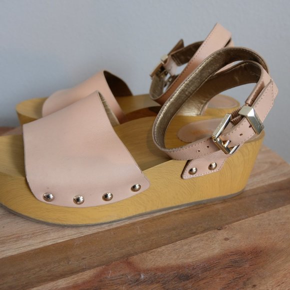 Sam Edelman Brynn Wood Block Platform Sandals - Picture 8 of 12
